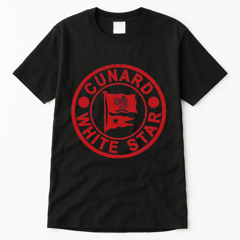 Cunard White Star Line Queen Mary Tall T-Shirt