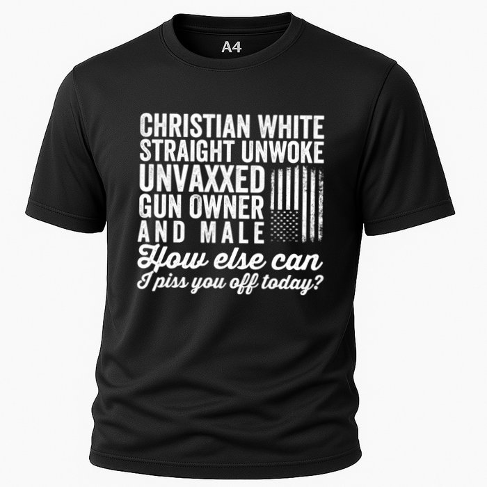 Christian White Straight Republican Unvaxxed Gun Owner Meat Cooling Performance Crew T-Shirt