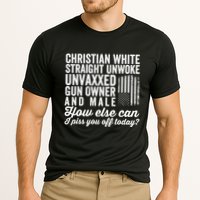 Christian White Straight Republican Unvaxxed Gun Owner Meat Cooling Performance Crew T-Shirt