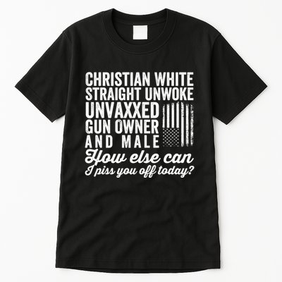 Christian White Straight Republican Unvaxxed Gun Owner Meat Tall T-Shirt
