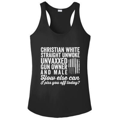 Christian White Straight Republican Unvaxxed Gun Owner Meat Ladies PosiCharge Competitor Racerback Tank