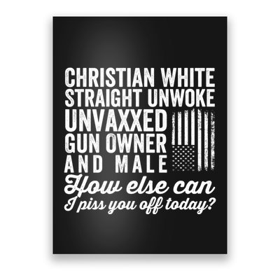 Christian White Straight Republican Unvaxxed Gun Owner Meat Poster