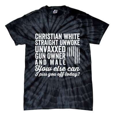 Christian White Straight Republican Unvaxxed Gun Owner Meat Tie-Dye T-Shirt