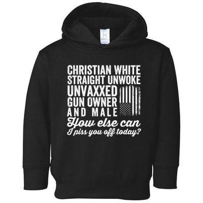 Christian White Straight Republican Unvaxxed Gun Owner Meat Toddler Hoodie