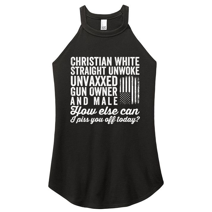 Christian White Straight Republican Unvaxxed Gun Owner Meat Women's Perfect Tri Rocker Tank