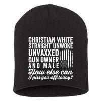 Christian White Straight Republican Unvaxxed Gun Owner Meat Short Acrylic Beanie