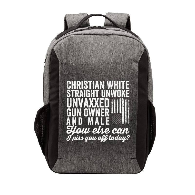 Christian White Straight Republican Unvaxxed Gun Owner Meat Vector Backpack