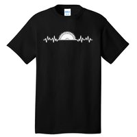 Carpenter Woodworking Saw Heartbeat Tall T-Shirt