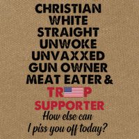 Christian White Straight Republican Unvaxxed Gun Owner Meat Cotton Canvas Backpack