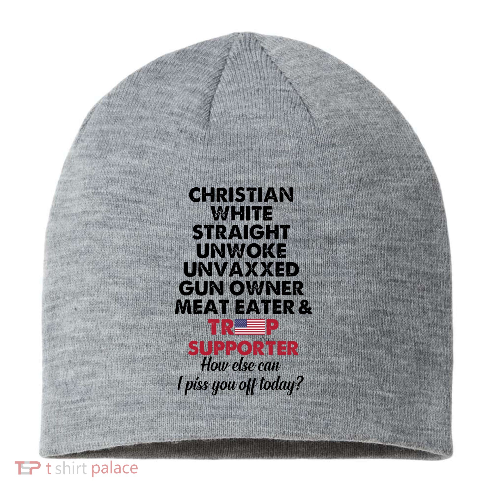 Christian White Straight Republican Unvaxxed Gun Owner Meat Sustainable Beanie