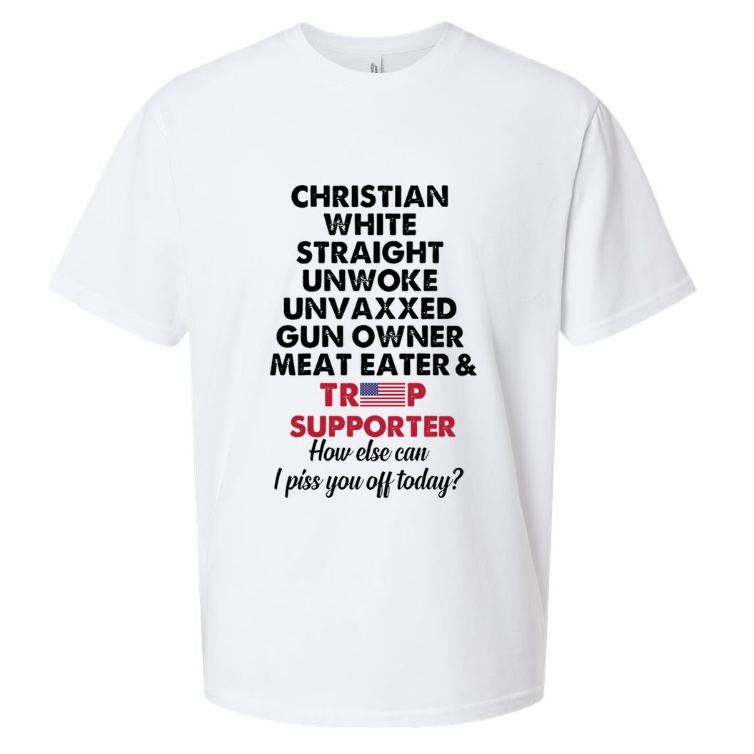 Christian White Straight Republican Unvaxxed Gun Owner Meat Sueded Cloud Jersey T-Shirt