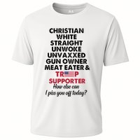 Christian White Straight Republican Unvaxxed Gun Owner Meat Cooling Performance Crew T-Shirt