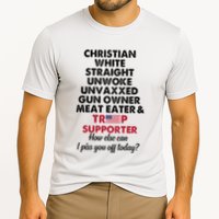 Christian White Straight Republican Unvaxxed Gun Owner Meat Cooling Performance Crew T-Shirt