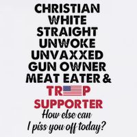 Christian White Straight Republican Unvaxxed Gun Owner Meat Cooling Performance Crew T-Shirt