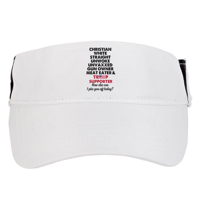 Christian White Straight Republican Unvaxxed Gun Owner Meat Adult Drive Performance Visor