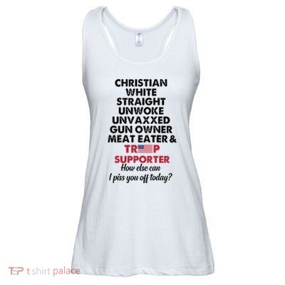 Christian White Straight Republican Unvaxxed Gun Owner Meat Ladies Essential Flowy Tank