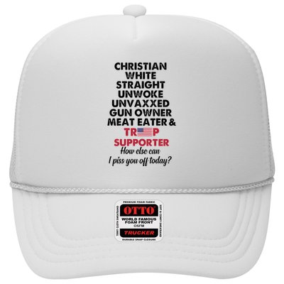 Christian White Straight Republican Unvaxxed Gun Owner Meat Trucker Hat