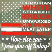 Christian White Straight Republican Unvaxxed Gun Owner Meat Legacy Tie Dye Trucker Hat
