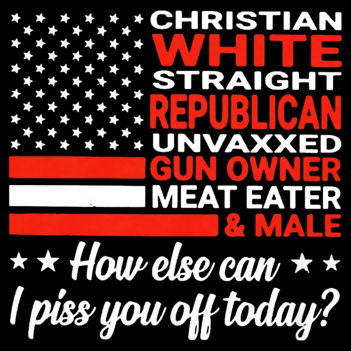Christian White Straight Republican Unvaxxed Gun Owner Meat Flexfit Unipanel Trucker Cap