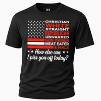 Christian White Straight Republican Unvaxxed Gun Owner Meat Cooling Performance Crew T-Shirt