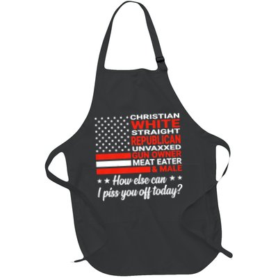 Christian White Straight Republican Unvaxxed Gun Owner Meat Apron