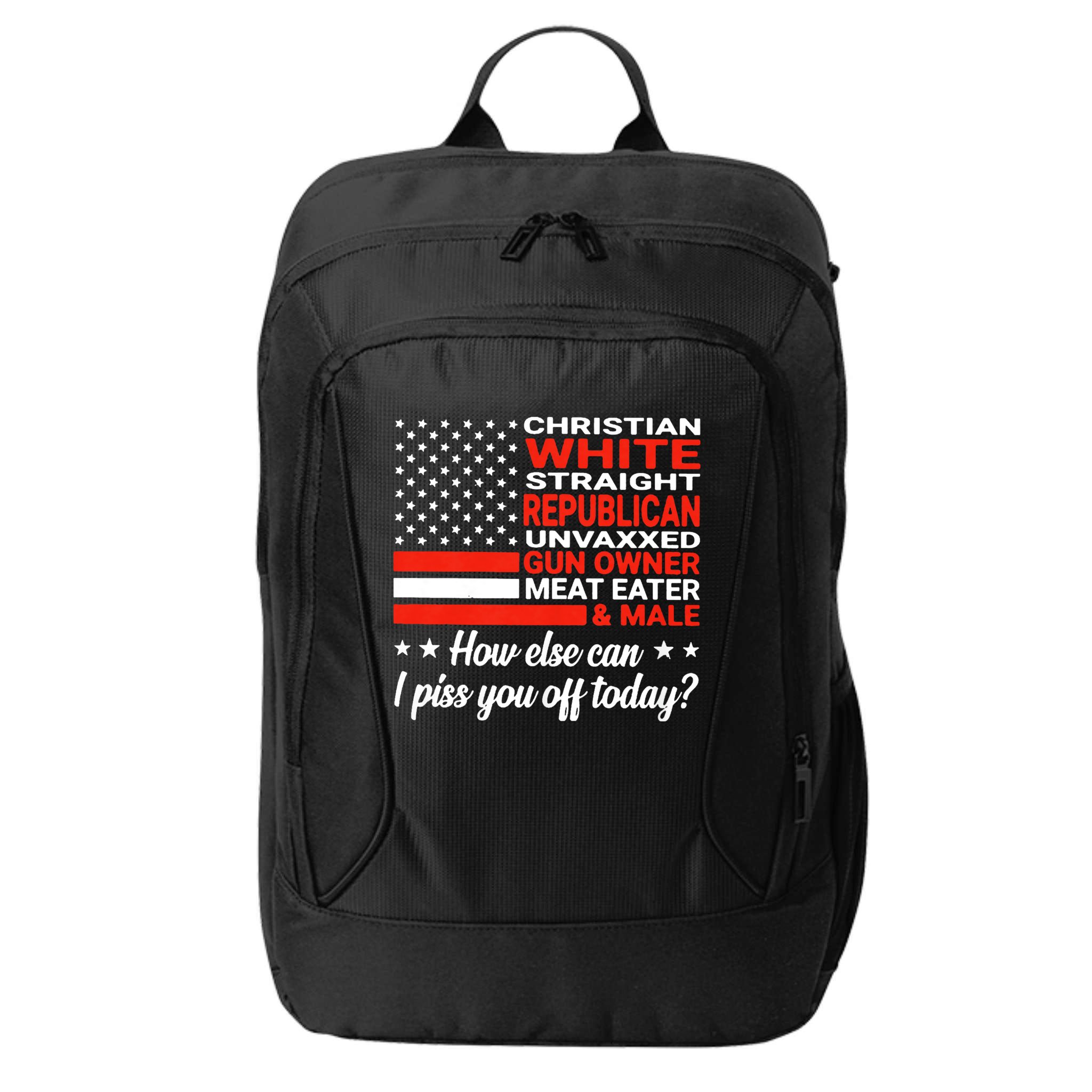 Christian White Straight Republican Unvaxxed Gun Owner Meat City Backpack