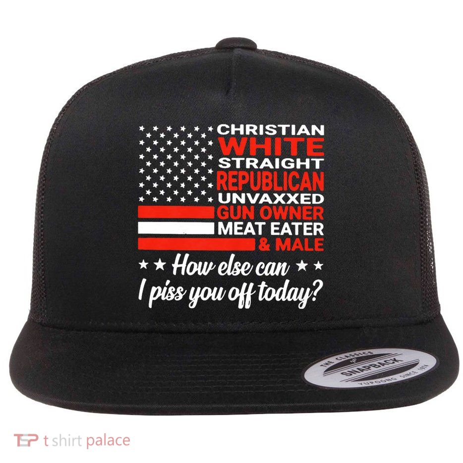 Christian White Straight Republican Unvaxxed Gun Owner Meat Flatbill Hat
