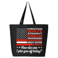 Christian White Straight Republican Unvaxxed Gun Owner Meat 25L Jumbo Tote