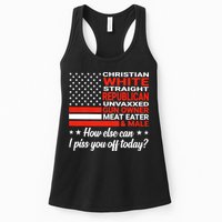 Christian White Straight Republican Unvaxxed Gun Owner Meat Womens Tank Top