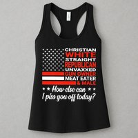 Christian White Straight Republican Unvaxxed Gun Owner Meat Womens Tank Top