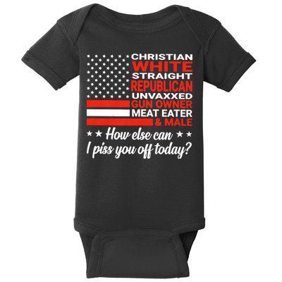 Christian White Straight Republican Unvaxxed Gun Owner Meat Baby Bodysuit