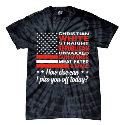 Christian White Straight Republican Unvaxxed Gun Owner Meat Tie-Dye T-Shirt