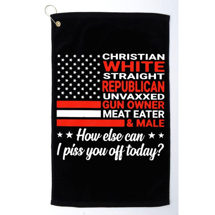 Christian White Straight Republican Unvaxxed Gun Owner Meat Golf Towel