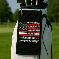 Christian White Straight Republican Unvaxxed Gun Owner Meat Golf Towel