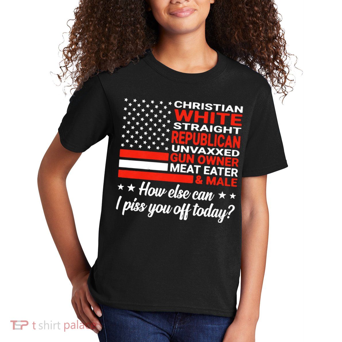 Christian White Straight Republican Unvaxxed Gun Owner Meat Kids T-Shirt