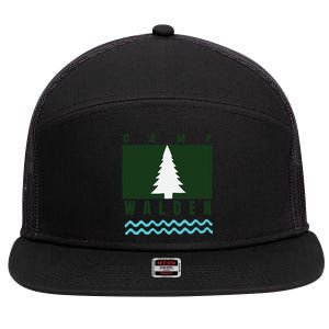 Camp Walden Summer Camp  Summer Camp 7 Panel Mesh Trucker Snapback Hat