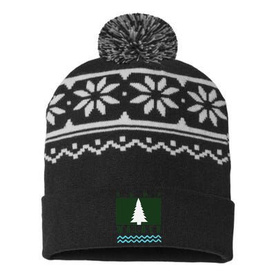 Camp Walden Summer Camp  Summer Camp USA-Made Snowflake Beanie