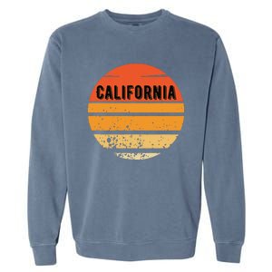 California With Sun Graphic Garment-Dyed Sweatshirt