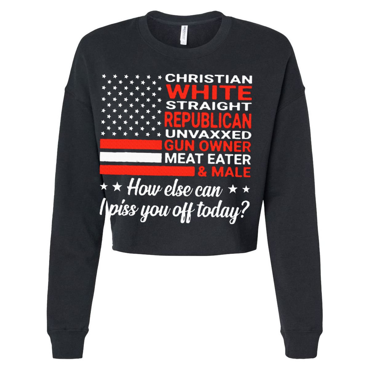 Christian White Straight Republican Unvaxxed Gun Owner Meat Cooling Performance Crew T-Shirt