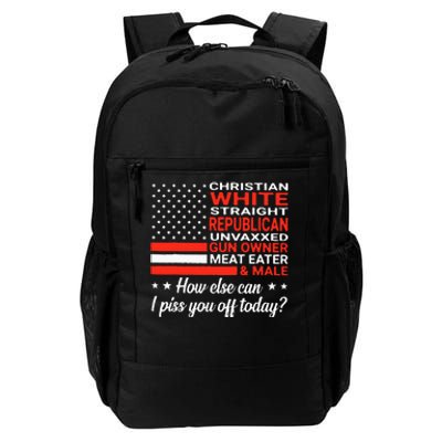 Christian White Straight Republican Unvaxxed Gun Owner Meat Daily Commute Backpack