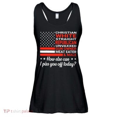 Christian White Straight Republican Unvaxxed Gun Owner Meat Ladies Essential Flowy Tank