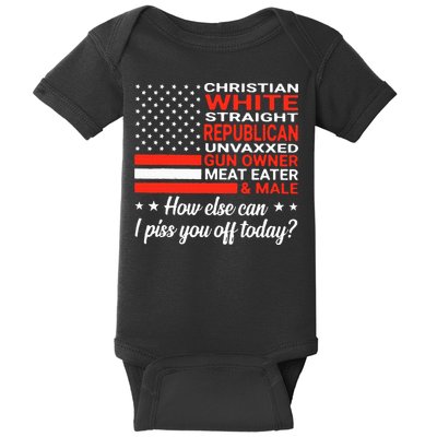 Christian White Straight Republican Unvaxxed Gun Owner Meat Baby Bodysuit