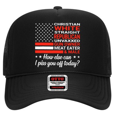 Christian White Straight Republican Unvaxxed Gun Owner Meat Trucker Hat