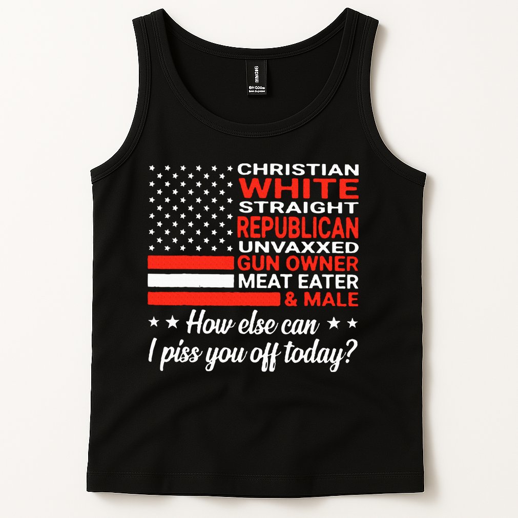 Christian White Straight Republican Unvaxxed Gun Owner Meat Tank Top