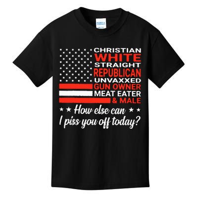 Christian White Straight Republican Unvaxxed Gun Owner Meat Kids T-Shirt