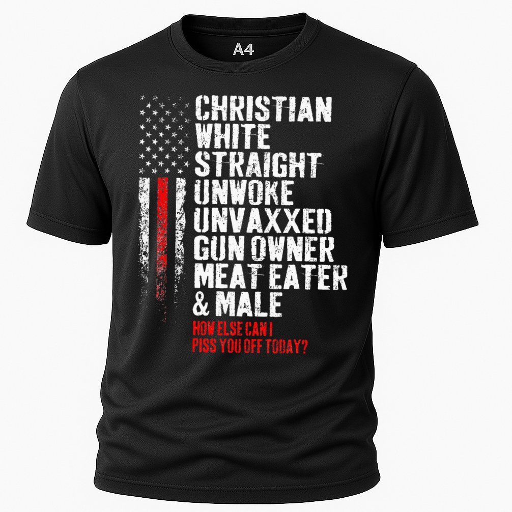 Christian White Straight Unwoke Unvaxxed Gun Owner Performance Shirt