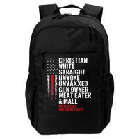 Christian White Straight Unwoke Unvaxxed Gun Owner Backpack