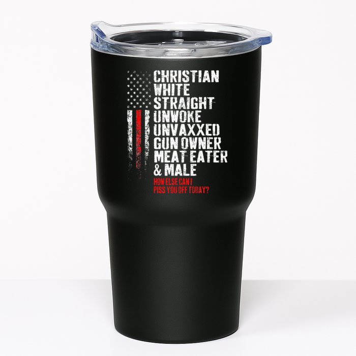 Christian White Straight Unwoke Unvaxxed Gun Owner Tumbler