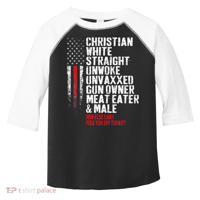 Christian White Straight Unwoke Unvaxxed Gun Owner Toddler Fine Jersey T-Shirt