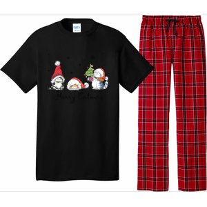 Cats With Santa Hat Merry Catmas Cat Lover Christmas Gift Cool Gift Pajama Set